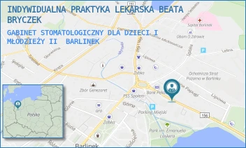 GABINET STOMATOLOGICZNY DLA DZIECI I MŁODZIEŻY II - INDYWIDUALNA PRAKTYKA LEKARSKA BEATA BOŻENA BRYCZEK-TOMCZAK - STRZELECKA 5/1,  BARLINEK