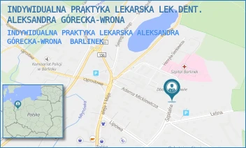 INDYWIDUALNA PRAKTYKA LEKARSKA ALEKSANDRA GÓRECKA-WRONA - INDYWIDUALNA PRAKTYKA LEKARSKA LEK.DENT. ALEKSANDRA GÓRECKA-WRONA - SZPITALNA 8,  BARLINEK