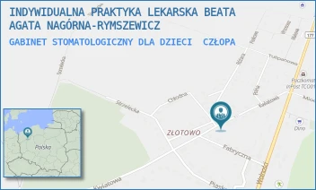GABINET STOMATOLOGICZNY DLA DZIECI - INDYWIDUALNA PRAKTYKA LEKARSKA BEATA AGATA NAGÓRNA-RYMSZEWICZ - KWIATOWA 15,  CZŁOPA
