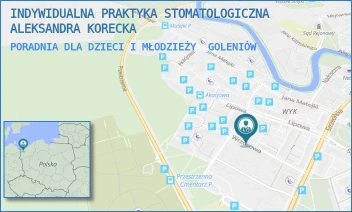 PORADNIA DLA DZIECI I MŁODZIEŻY - INDYWIDUALNA PRAKTYKA STOMATOLOGICZNA ALEKSANDRA KORECKA - WRZOSOWA 5,  GOLENIÓW