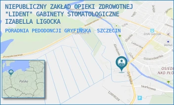 PORADNIA PEDODONCJI GRYFIŃSKA - NIEPUBLICZNY ZAKŁAD OPIEKI ZDROWOTNEJ "LIDENT" GABINETY STOMATOLOGICZNE IZABELLA LIGOCKA - GRYFIŃSKA 2,  SZCZECIN