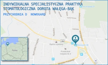 PRZYCHODNIA D - INDYWIDUALNA SPECJALISTYCZNA PRAKTYKA STOMATOLOGICZNA DOROTA WAŁĘGA-BĄK - KOŚCIUSZKI 36,  NOWOGARD