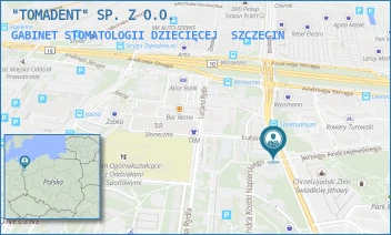GABINET STOMATOLOGII DZIECIĘCEJ - "TOMADENT" SP. Z O.O. - ŁUBINOWA 15,  SZCZECIN