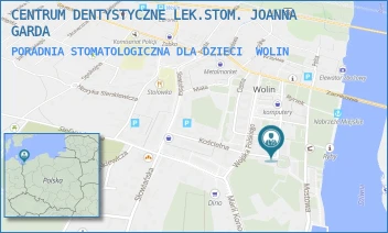 PORADNIA STOMATOLOGICZNA DLA DZIECI - CENTRUM DENTYSTYCZNE LEK.STOM. JOANNA GARDA - KATEDRALNA 4,  WOLIN
