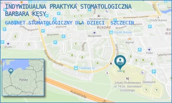 GABINET STOMATOLOGICZNY DLA DZIECI - INDYWIDUALNA PRAKTYKA STOMATOLOGICZNA BARBARA KĘSY - SELEDYNOWA 50,  SZCZECIN