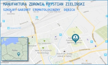 SZKOLNY GABINET STOMATOLOGICZNY - MANUFAKTURA ZDROWIA KRYSTIAN ZIELIŃSKI - UL. GROTTGERA 3,  DĘBICA
