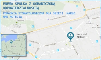 PORADNIA STOMATOLOGICZNA DLA DZIECI - ENEMA SPÓŁKA Z OGRANICZONĄ ODPOWIEDZIALNOŚCIĄ - GIMNAZJALNA 8,  NAKŁO NAD NOTECIĄ