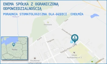 PORADNIA STOMATOLOGICZNA DLA DZIECI - ENEMA SPÓŁKA Z OGRANICZONĄ ODPOWIEDZIALNOŚCIĄ - GEN. JÓZEFA HALLERA 23,  CHEŁMŻA