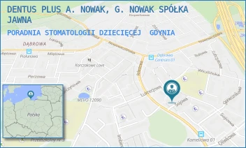 PORADNIA STOMATOLOGII DZIECIĘCEJ - DENTUS PLUS A. NOWAK, G. NOWAK SPÓŁKA KOMANDYTOWA - UL. SOJOWA 1/01,  GDYNIA