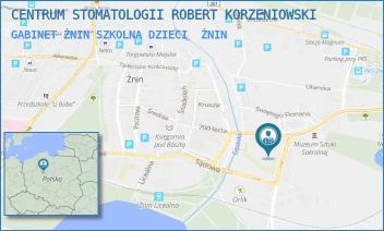 GABINET ŻNIN SZKOLNA DZIECI - CENTRUM STOMATOLOGII ROBERT KORZENIOWSKI - SZKOLNA 4,  ŻNIN