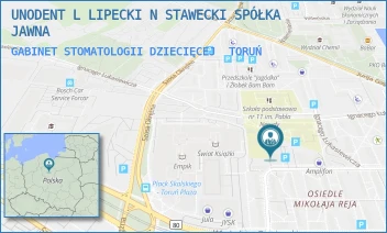 GABINET STOMATOLOGII DZIECIĘCEJ - UNODENT L LIPECKI N STAWECKI SPÓŁKA JAWNA - JULIANA FAŁATA 94A/18,  TORUŃ