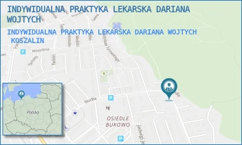 INDYWIDUALNA PRAKTYKA LEKARSKA DARIANA WOJTYCH - INDYWIDUALNA PRAKTYKA LEKARSKA DARIANA WOJTYCH - RODŁA 31,  KOSZALIN