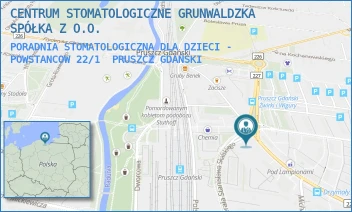 PORADNIA STOMATOLOGICZNA DLA DZIECI - POWSTANCOW 22/1 - CS CENTRUM STOMATOLOGICZNE SPÓŁKA Z O.O. - UL. POWSTAŃCÓW WARSZAWY 22/1,  PRUSZCZ GDAŃSKI